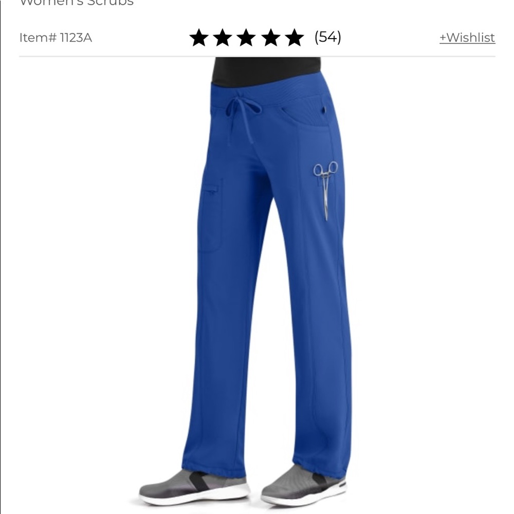 New Cherokee Infinity Drawstring Pants Galaxy Blue - image 1